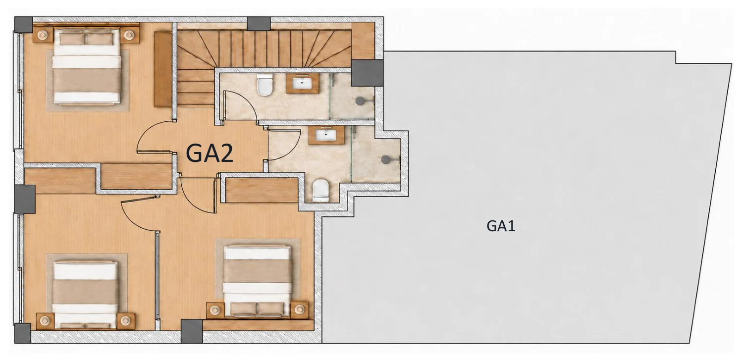 GA2 upper level plan