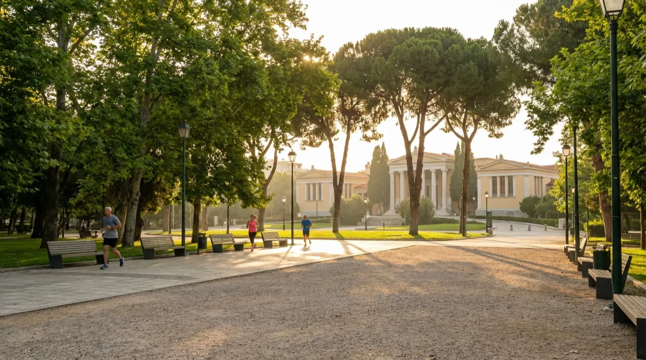 Pedion Areos — Athens' largest urban park, 5 minutes walk