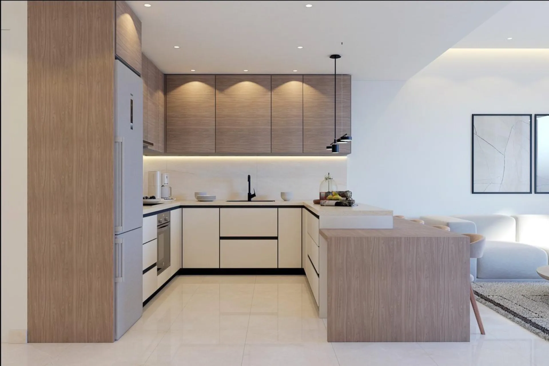 Kitchen detail — Premium countertops and fixtures