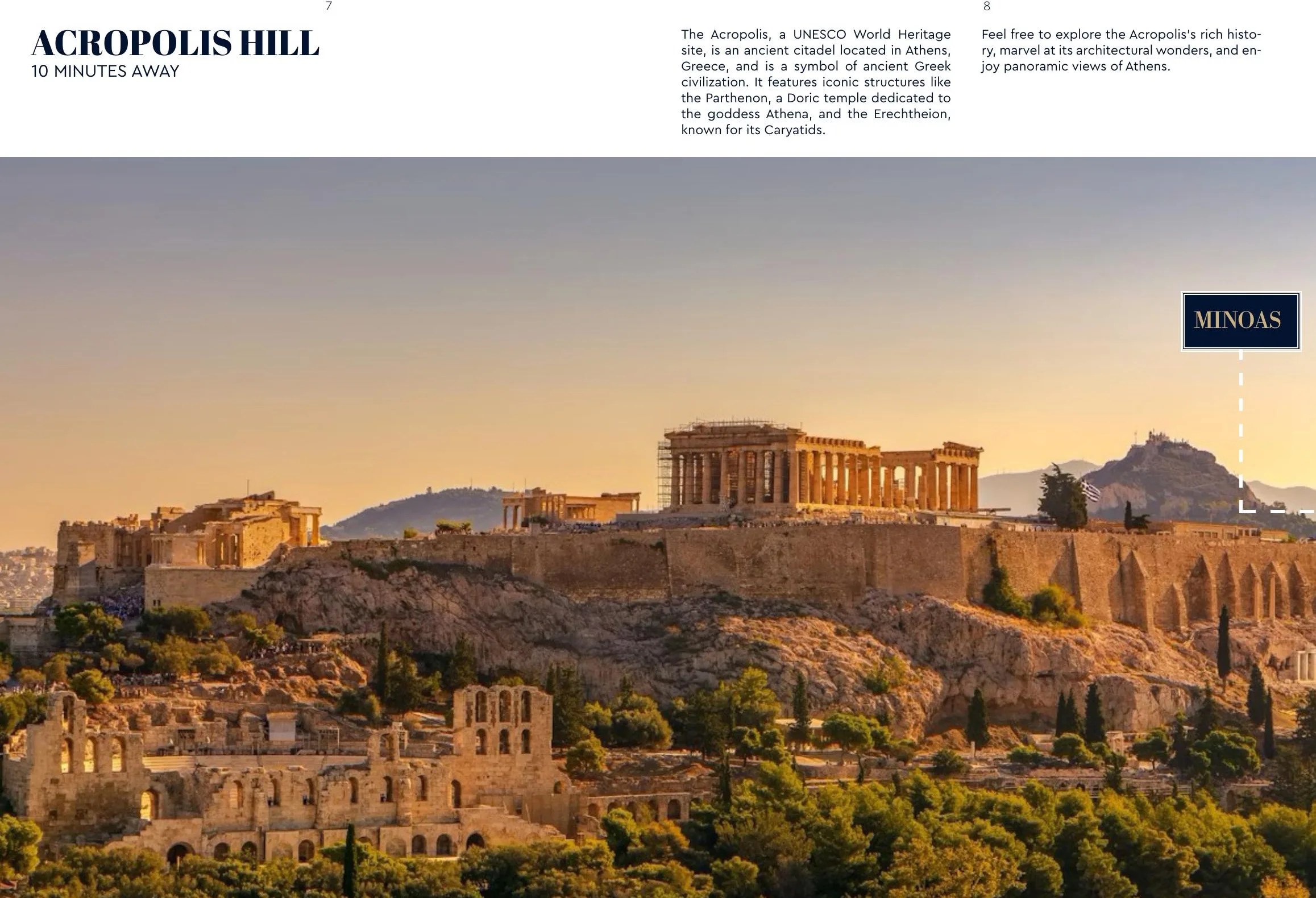 Acropolis Hill panoramic view — 10 minutes from Minoas Residences Athens
