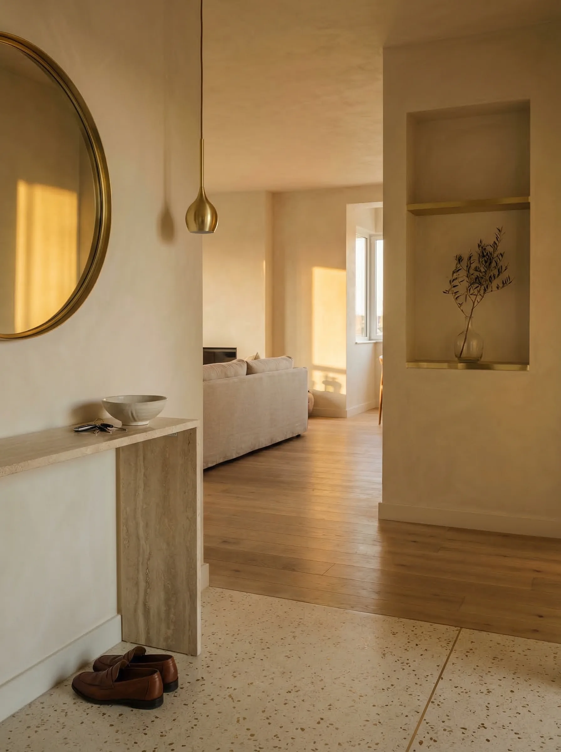 Apartment entrance vestibule
