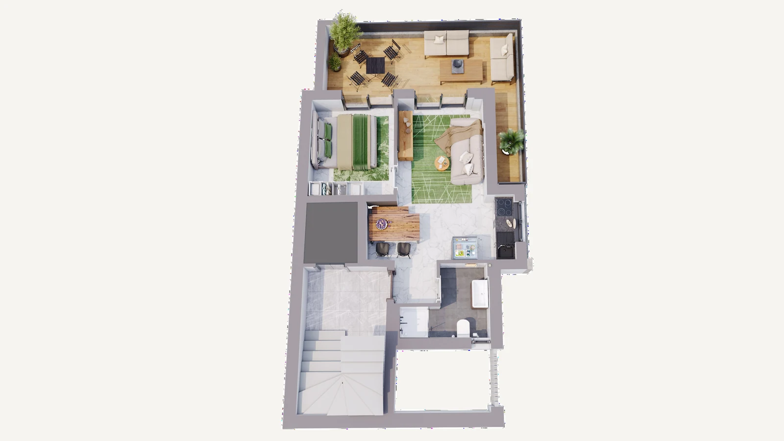 私密建筑格局参考 — upper residence