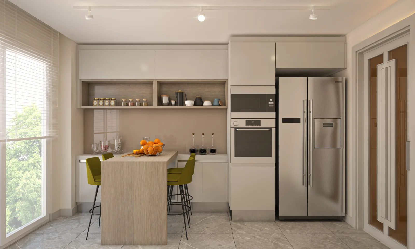 Bakirci Topkapi Residence kitchen — counter and island