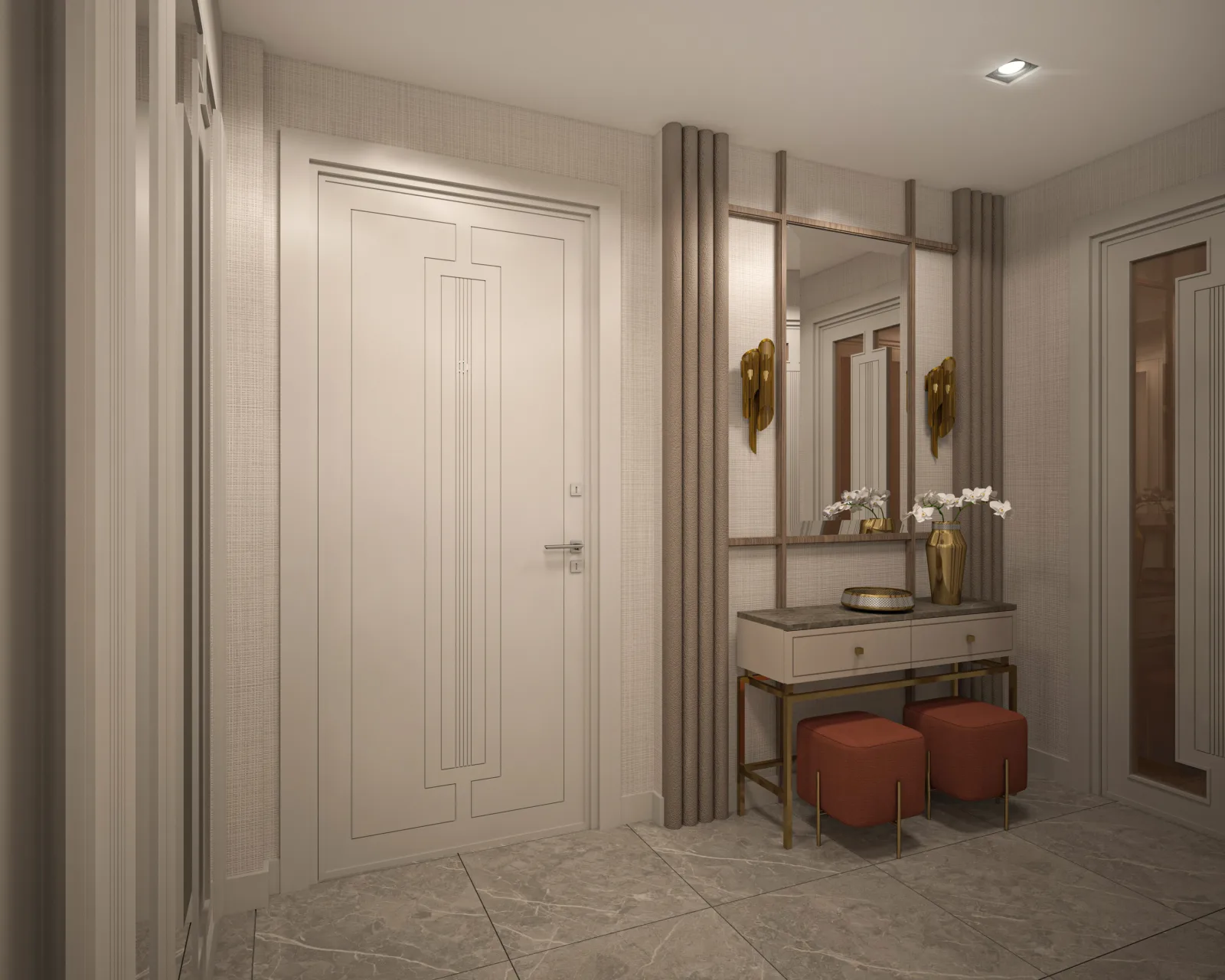 Bakirci Topkapi Residence cloakroom — alternate angle