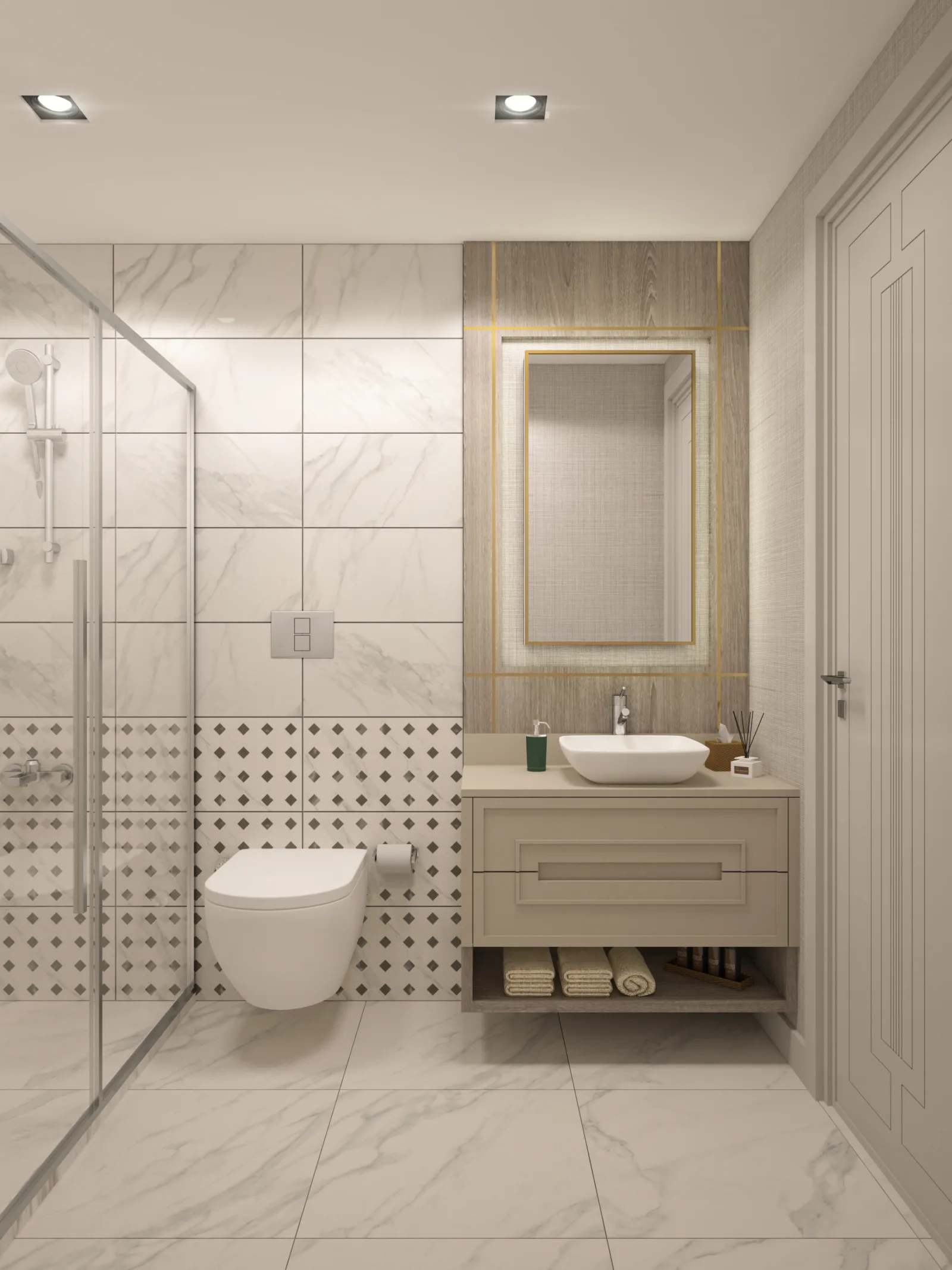Bakirci Topkapi Master bathroom — twin vanity