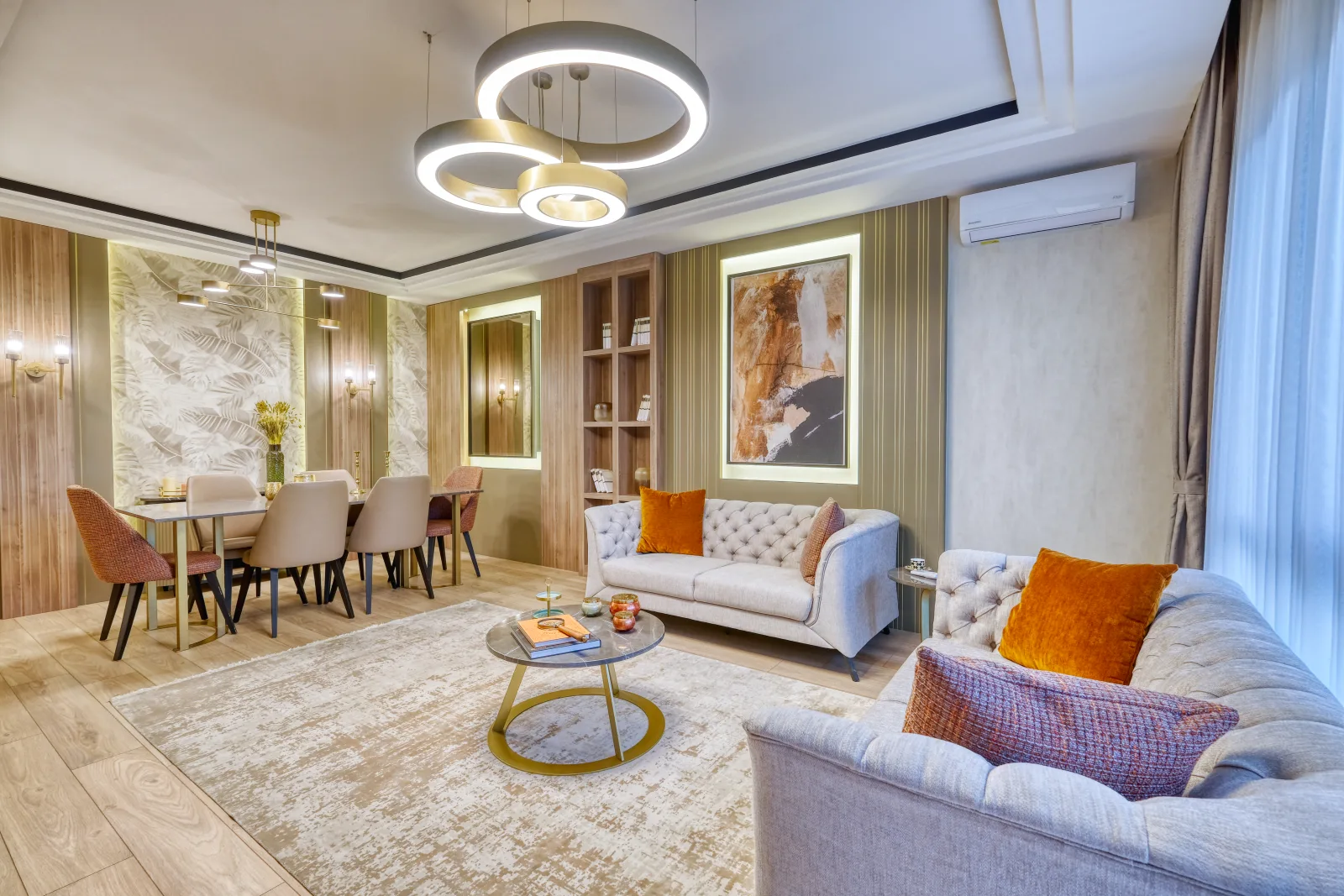 Bakirci Topkapi Sample apartment — dining detail with tableware
