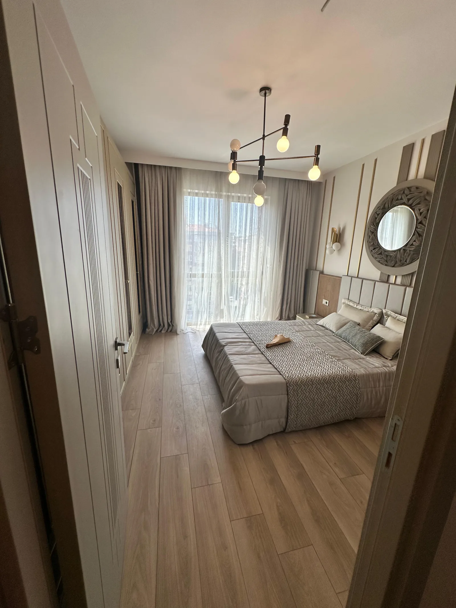 Bakirci Topkapi Sample apartment — master bedroom, alternate angle