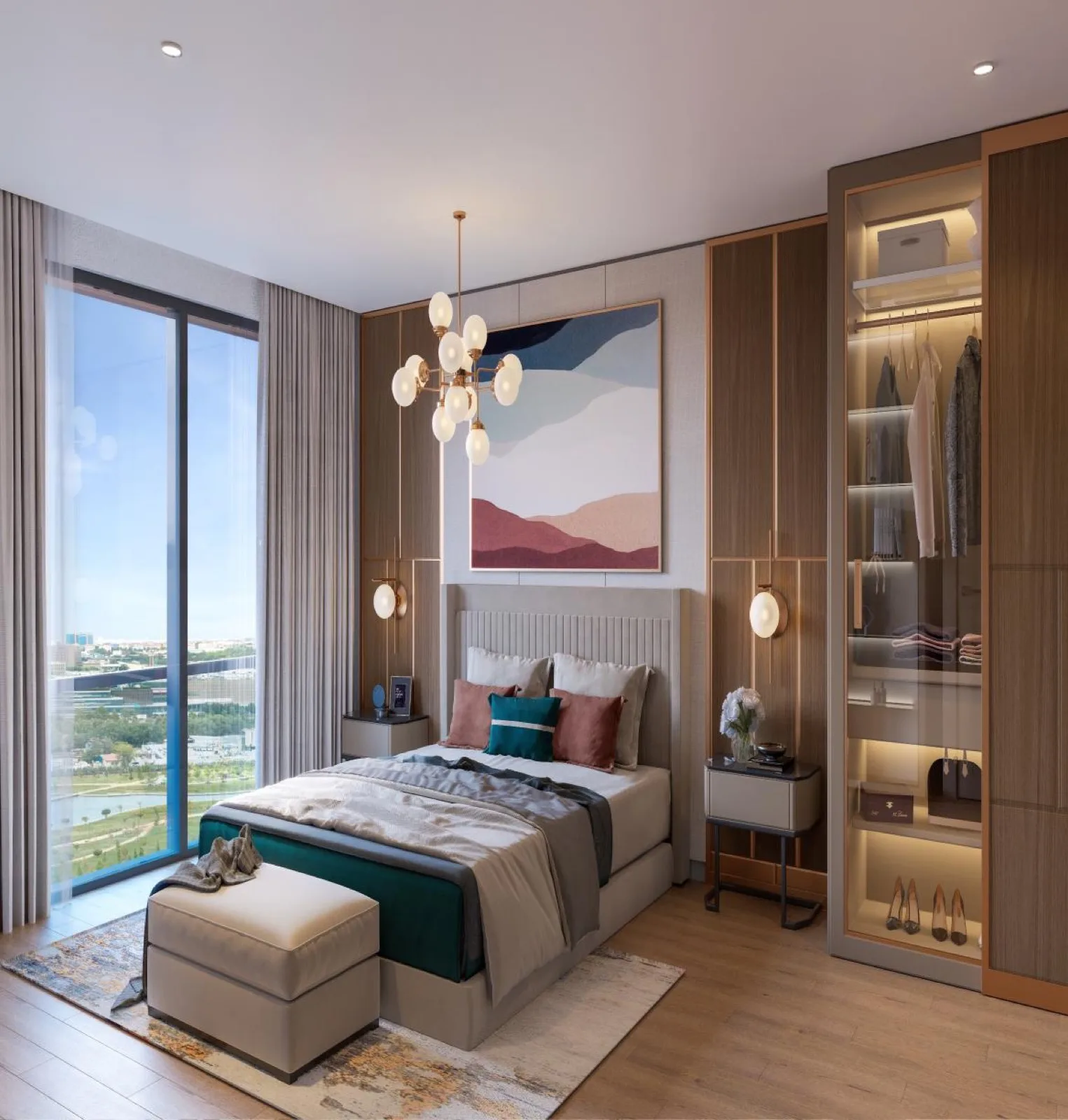 Sample residence bedroom at Mega Garden Park