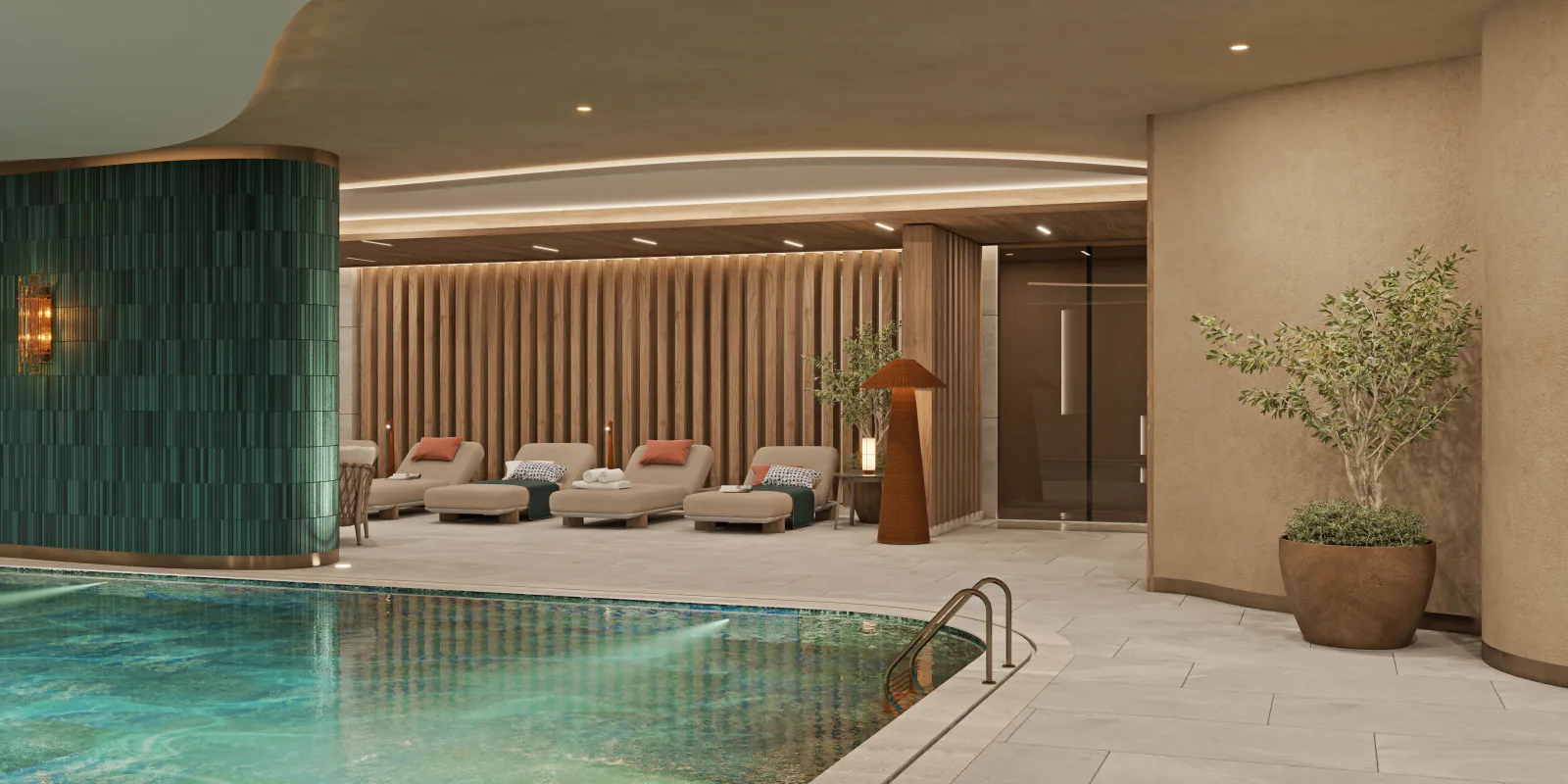 Indoor lap pool, residents-only at Senfoni Etiler