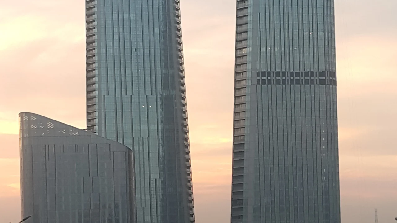 Skyland Istanbul tower cluster and central plaza in Seyrantepe, Sariyer